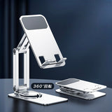 360°回転 - 折りたたみ式スマホ・タブレット用スタンド