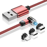 1本3役 マグネットUSB充電ケーブル - 充電&データ転送対応