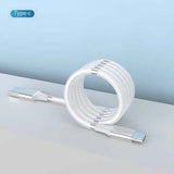 磁力でまとまる充電ケーブル