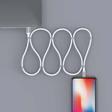 磁力でまとまる充電ケーブル