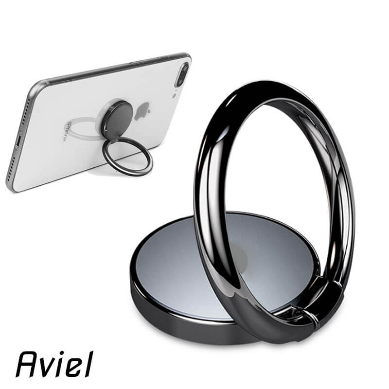 もう落とさない！360°回転式スマホリング – Aviel